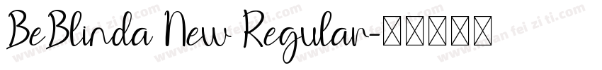 BeBlinda New Regular字体转换